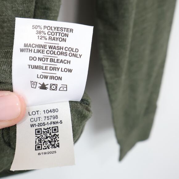 American Giant Womens Lightweight Full Zip Forest Night Heather Small NWOT - Picture 7 of 7